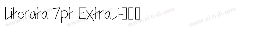 Literata 7pt ExtraLi字体转换